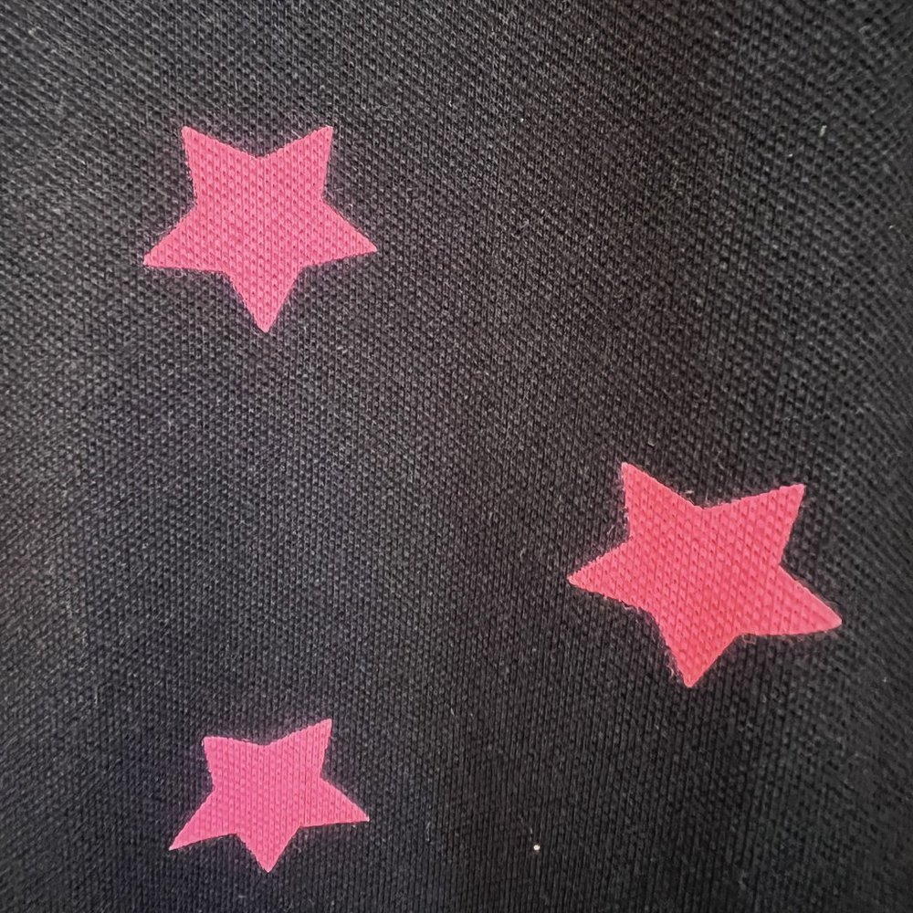 NWOT GapKids Short Sleeve Star Printed Pique Polo, True Indigo, Size M (8) - Picture 3 of 6